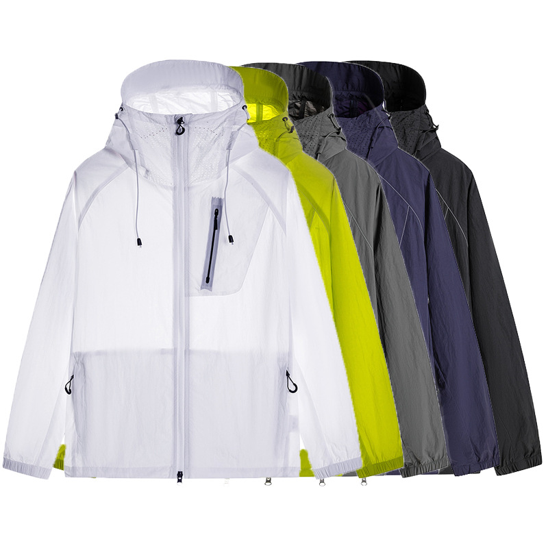 Sun Protection Clothing for Women 7A Antibacterial Upf100 Summer Outdoor Skin Clothing Jacket Ice Silk Anti-Uv Sun Protection Clothing for Men