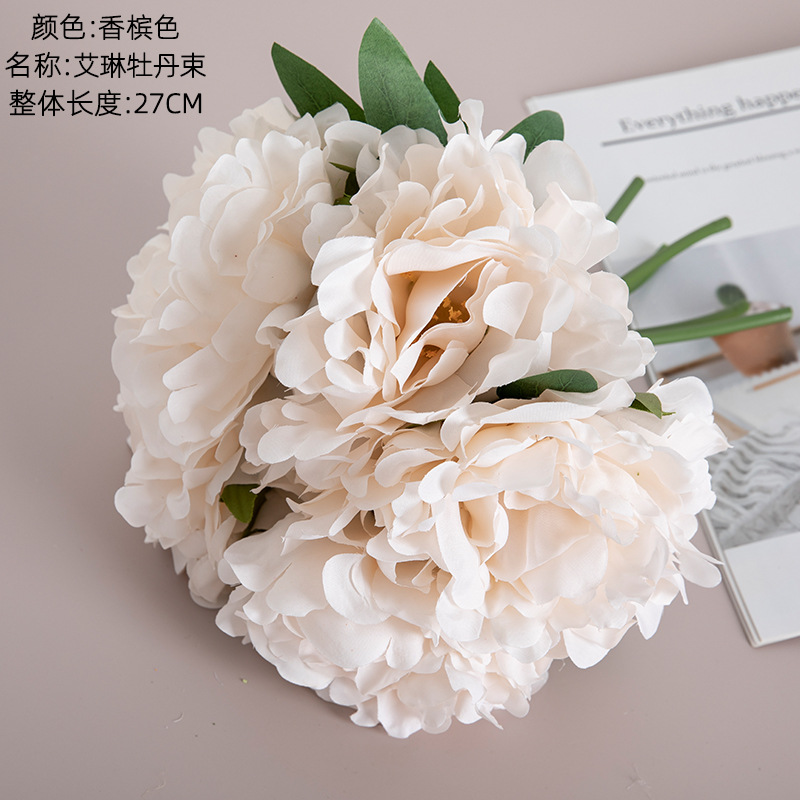 Picture of Manufacturer Recommends Erin Peony Wedding Holding Flowers Simulated Flowers Wholesale Home Decoration Craft Plants Mw11221