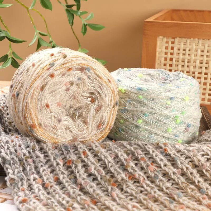 Hand mixed line 150g large quantity bean line trembles explosions scarf line diy woven lovers scarf material bag