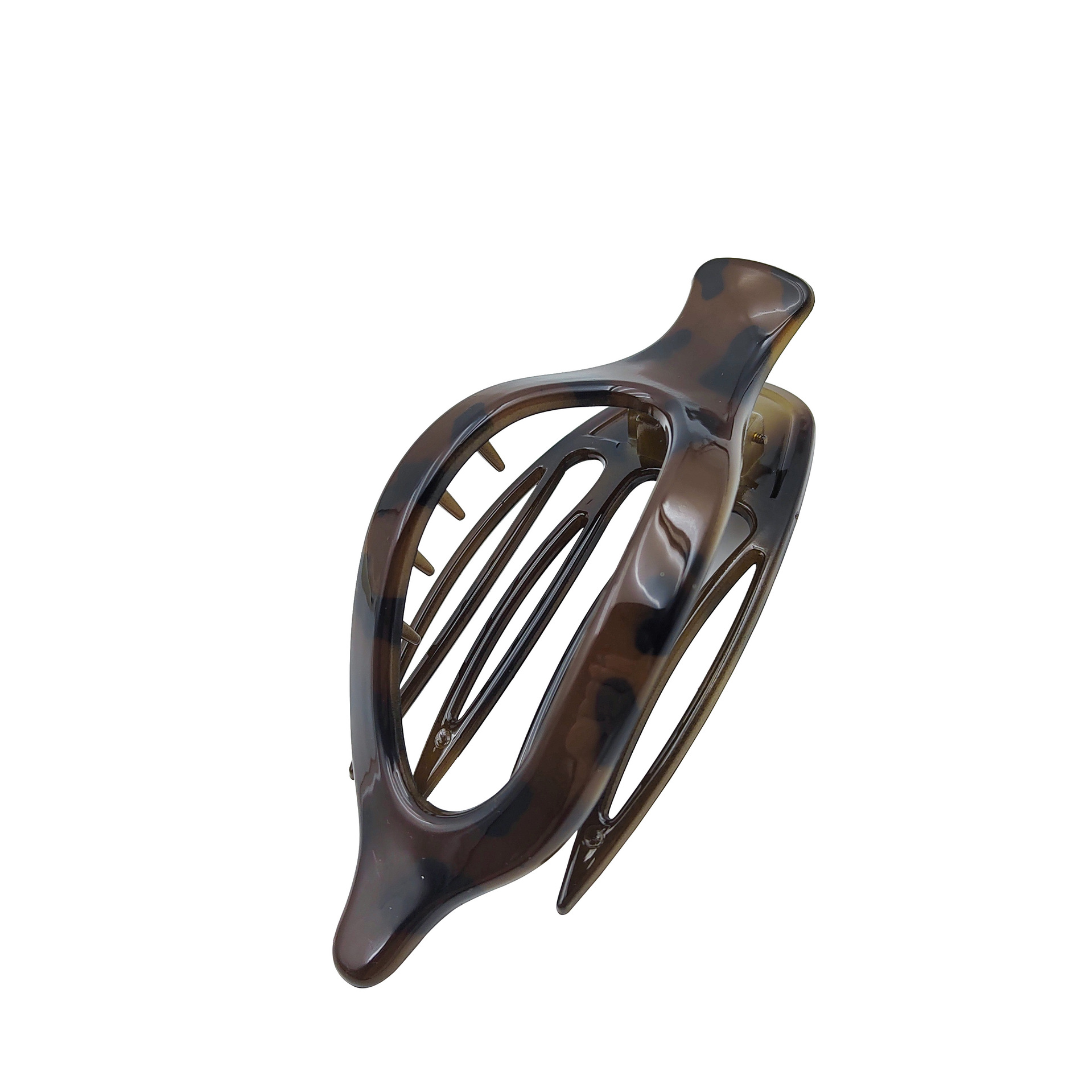 Picture of Cross-Border Large Flat Duckbill Clip Oval Hair Claw Clip European and American Fashion Back of the Head Claw Clip French Matte Hair Accessory