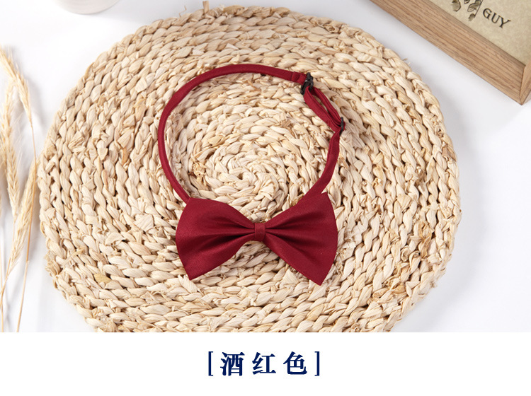 Picture of Children's Little Tie Boys' Bowknot Girls' Children's Baby Flower Girl Dress Jewelry British Black Red White
