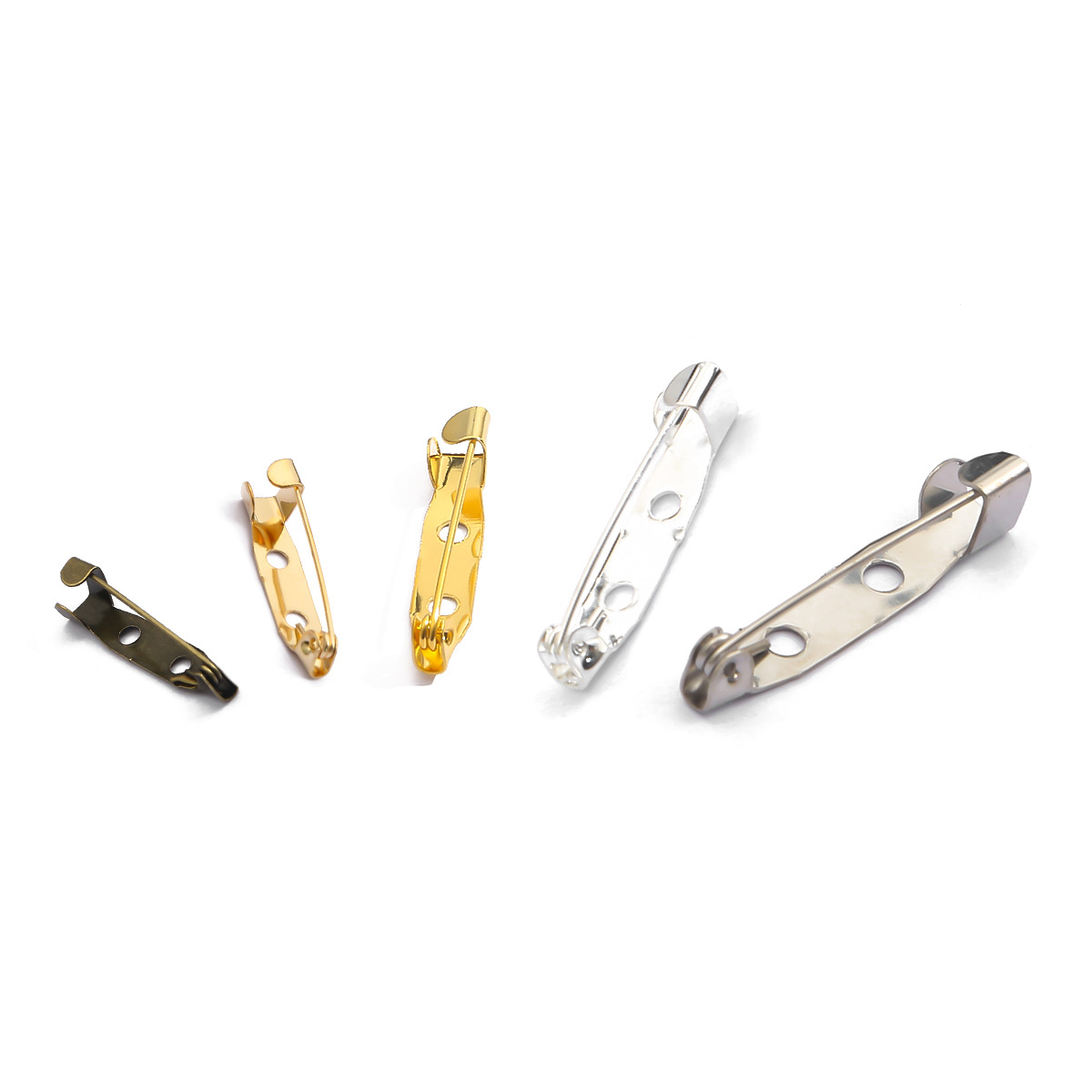 Picture of Cross-border Hot Sale High Quality Special Price Safety Badge Clothes Metal Simple Pin Brooch Handmade DIY Jewelry Accessories