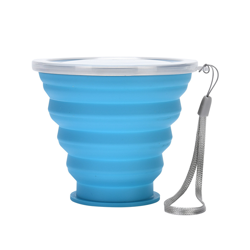 Picture of Silicone Foldable Cup, Large Diameter 320ml, Round Portable Cup, Factory Direct Sales Silicone Foldable Cup