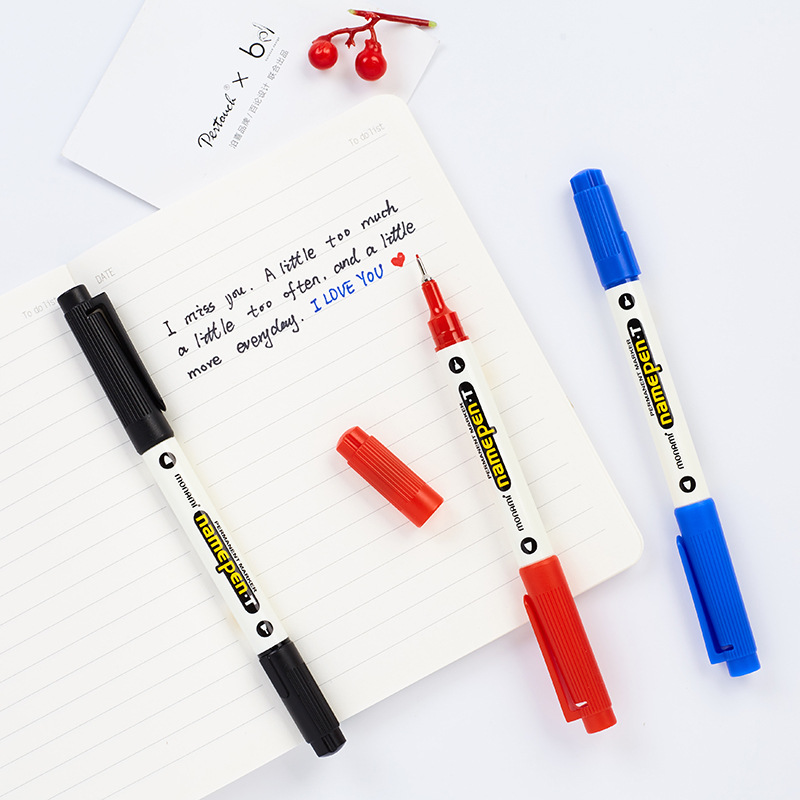 monami Korea munami namepen.T munami marker oily Hook pen double-headed signature pen