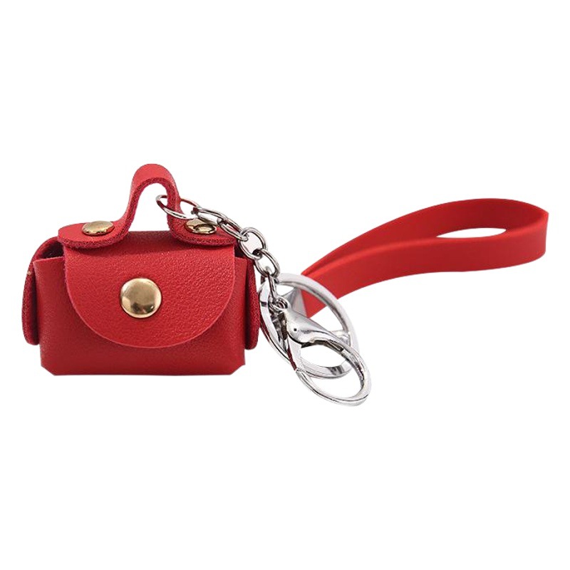 K-Style of Creative Pu Hand Rope Coin Purse Leather Mini Small Storage Bag Popular Popular Personalized Key Bag