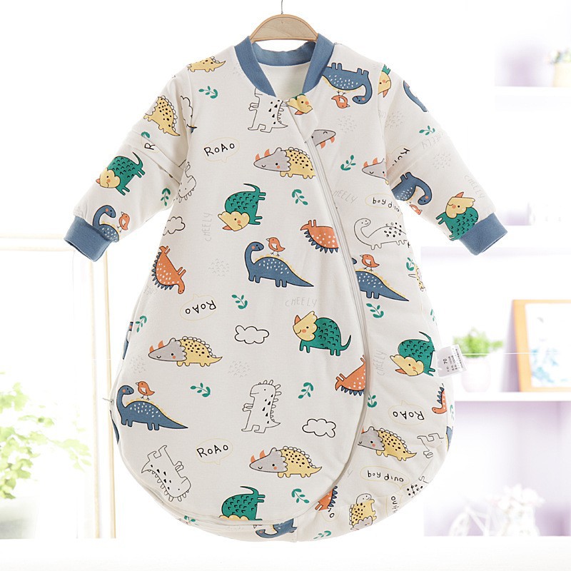 Picture of Aishiyi Antibacterial Baby Cotton Sleeping Bag Children's Sleeping Bag Spring, Autumn and Winter All-In-One Detachable Sleeves Baby Anti-Kick Quilt