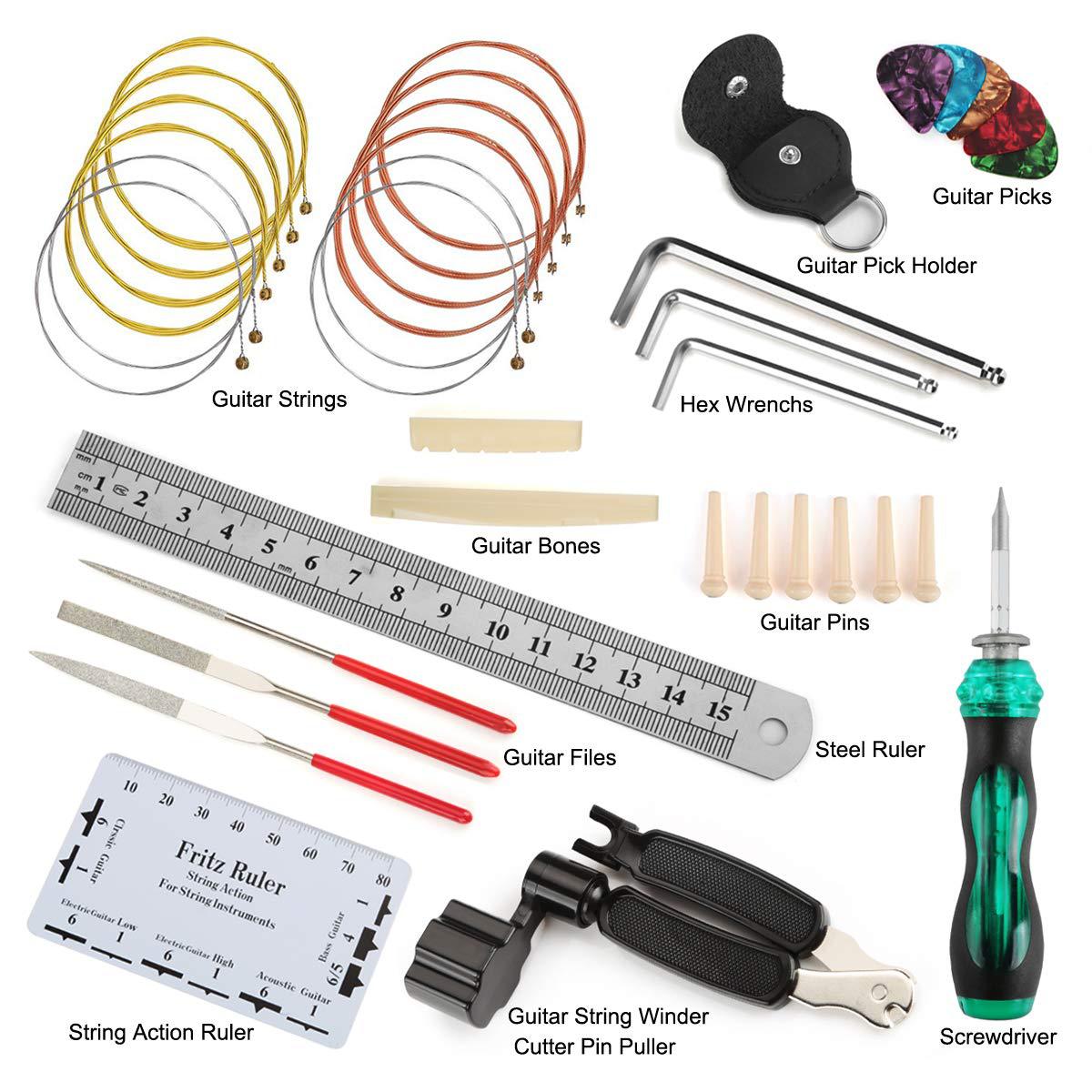 Picture of Guitar Repair Tool Set Guitar String Changing Tool Guitar String Guitar Solid String Cone Set