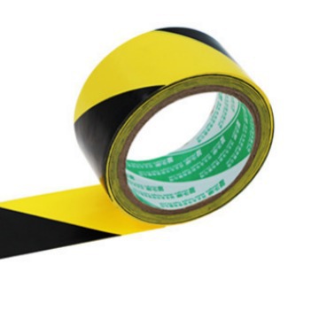 Pvc Black and Yellow Warning Zebra Tape Landmark Safety Line Warning Floor Parking Space Workshop Positioning Anti-Static