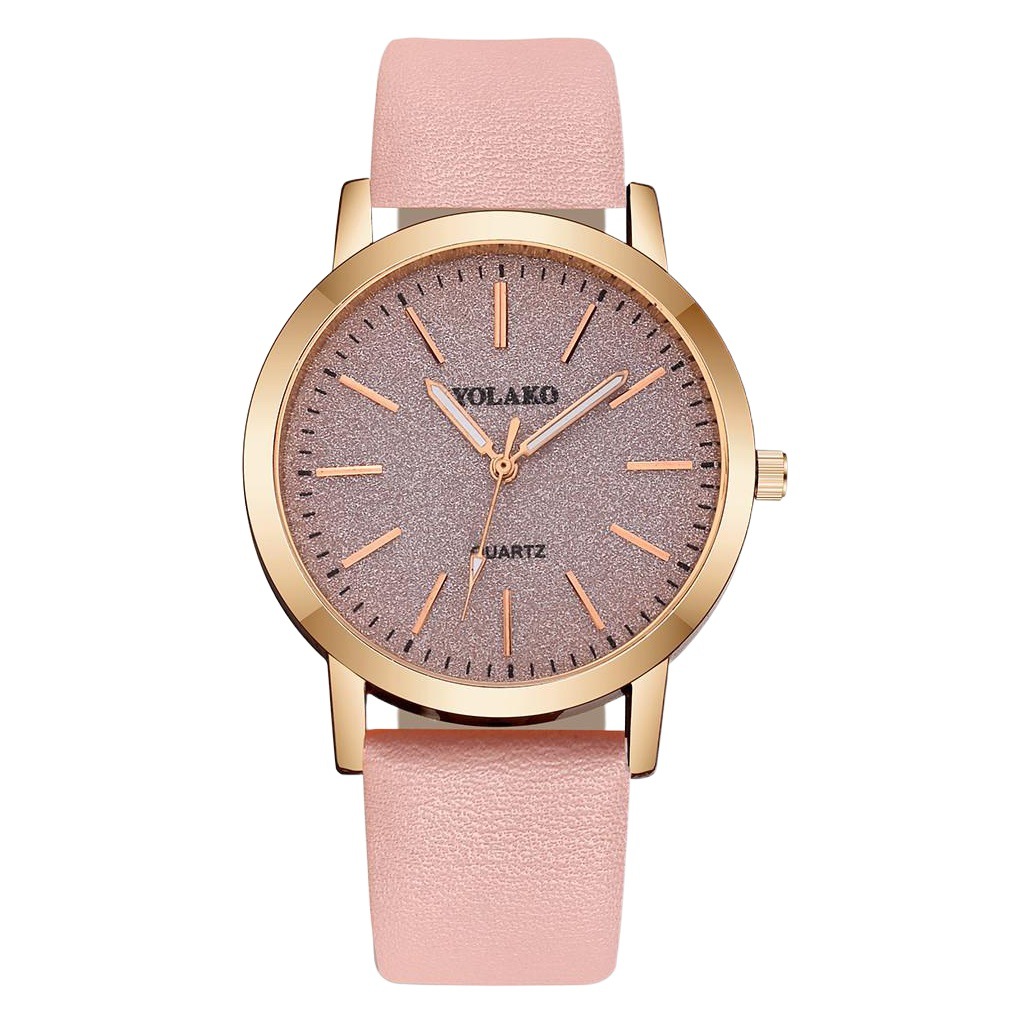 YOLAKO brand women's watch matte notch dial ultra-thin belt simple casual women's quartz watch