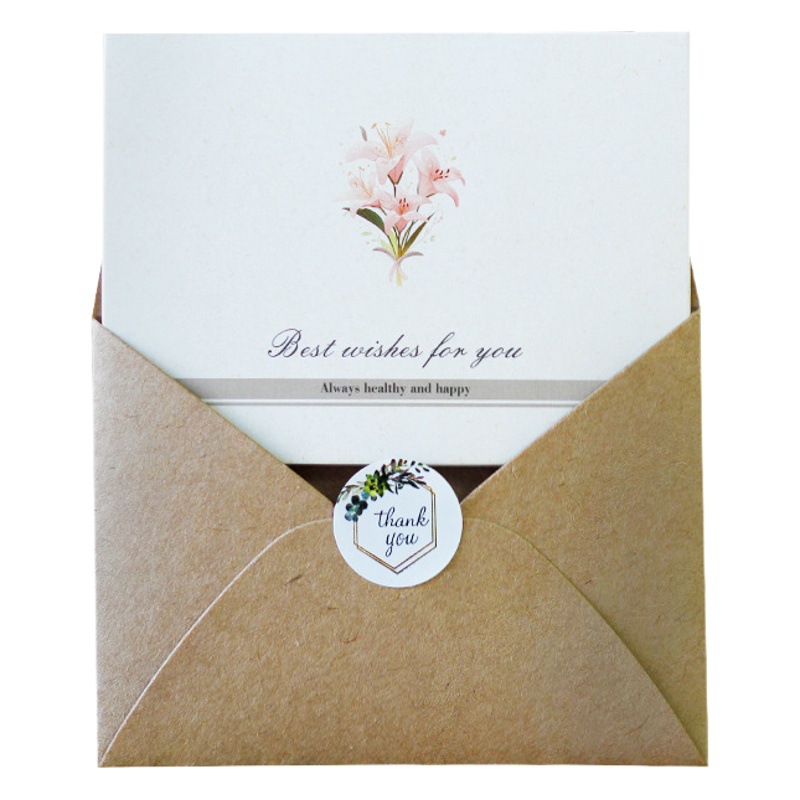 Teacher's Day Creative Thanksgiving Day Bouquet Folding Birthday Gift Blessing Message Thank You Envelope Packaging Greeting Card