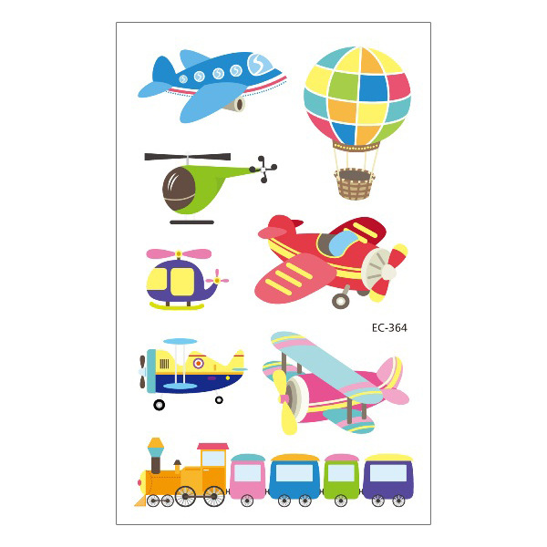 Picture of Cross-Border Supply Waterproof Children's Tattoo Stickers Cartoon Car Excavator Fire Truck Children's Traffic Tattoo Stickers