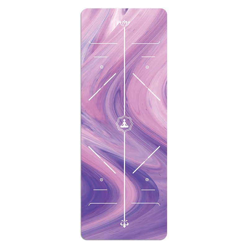 Picture of [Source Factory] Ultra-thin suede printing yoga mat rubber yoga mat foldable 1.5mm thick 5mm