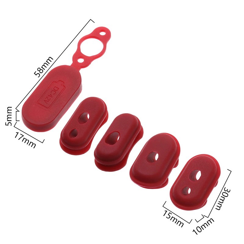 Picture of M365 1S Electric Scooter Silicone Set M365 Scooter Charging Port Waterproof Cover Dustproof Plug Accessories