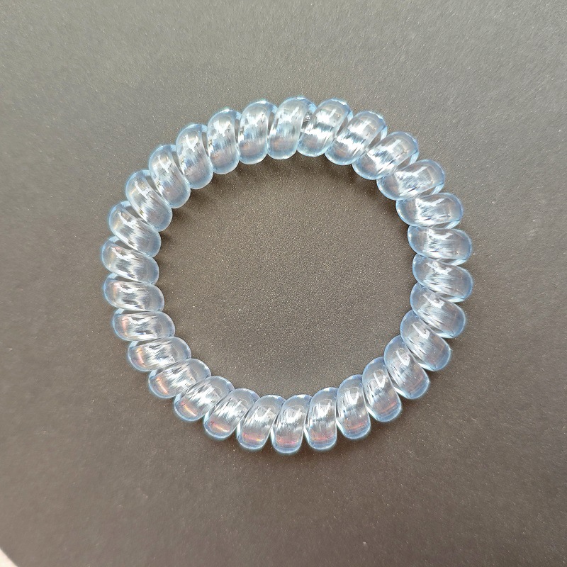 Picture of Candy Color Bold Bracelet Telephone Line Hair Ring Extra Large Rubber Band South Korea Headwear Hair Accessories Headband Spring Ring