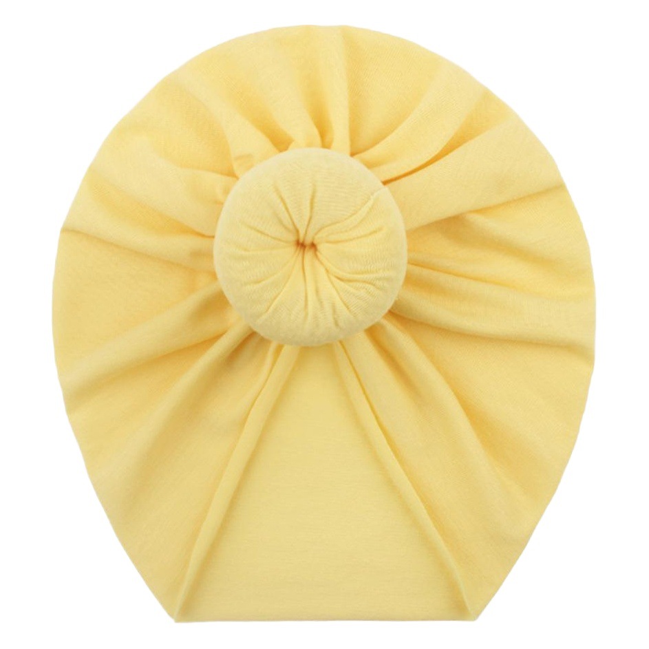 European and American New Style Baby Pullover Hat, Cute Solid Color Donut Baby Hat, Thin and Comfortable Baby Hat for All Seasons