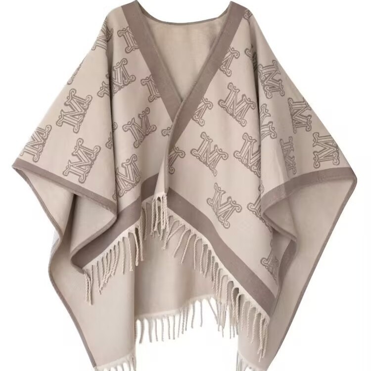 Picture of Letter M Double-sided Shawl Women's Autumn and Winter Fashionable All-match Light Luxury High-end Warm Cloak Cape Outer