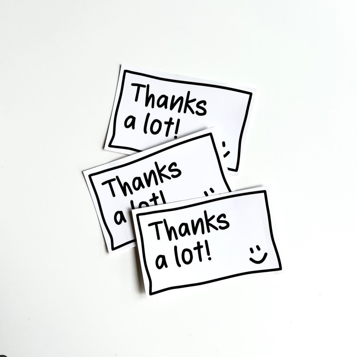 Picture of 30 simple black and white Pink ins style rectangular greeting cards happy birthday Thank you bouquet cards