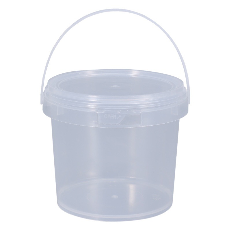 Wholesale Food Grade Pp 5 Liter Sealed Packaging Bucket with Lid 750ml Jellyfish Bucket Hot Soup Takeaway Packaging Bucket Plastic Bucket