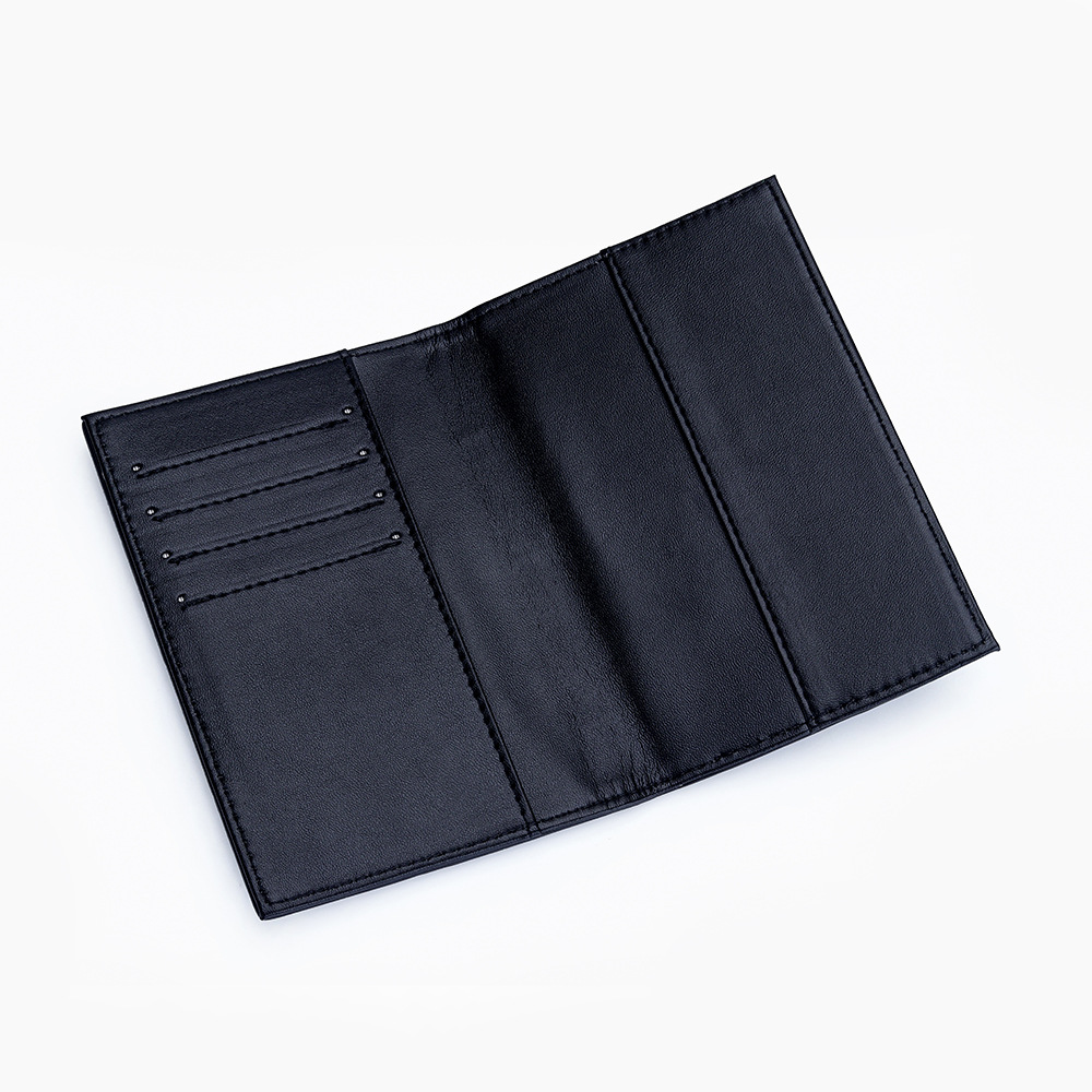 Picture of Genuine Leather Women's Passbook Bag New Fashion Sheepskin Woven Folding Passbook Cover Card Certificate Storage Protection Leather Cover