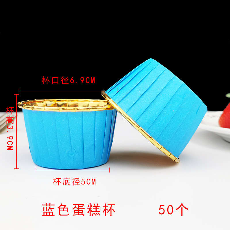 Picture of Large Maffin Cup Roll-up Cupcake Cups Golden Silver Cake Cups Maffin Baking Maffin Cup
