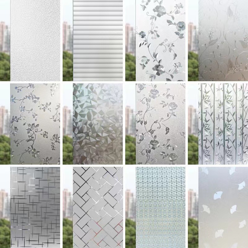 Frosted Glass Sticker Transparent Opaque Anti-Glimpse Anti-peep Cellophane Shading Window Film Electrostatic Heat Insulation