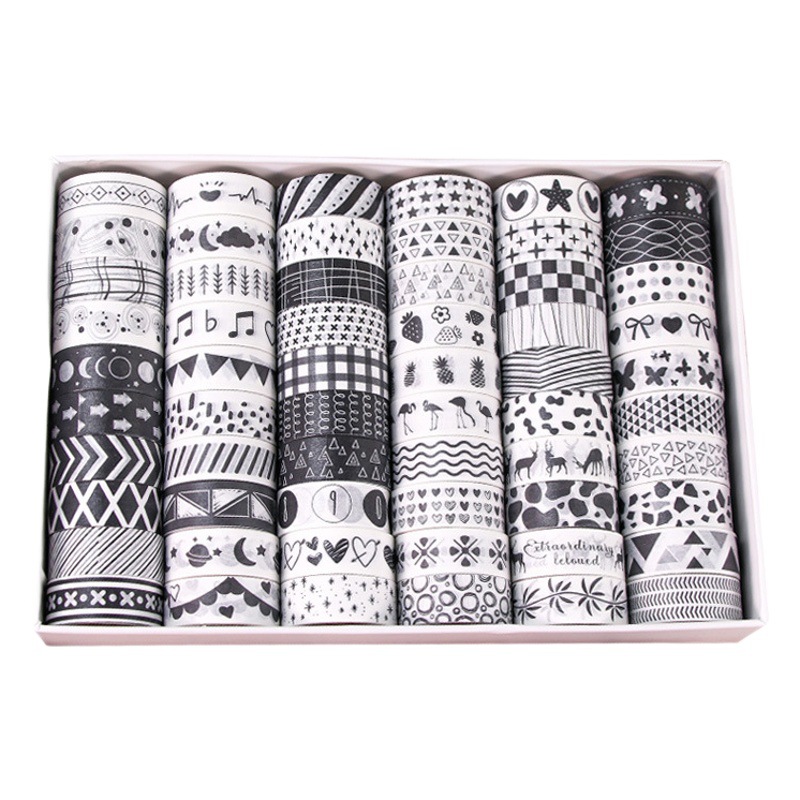 60 rolls and paper tape suit gift box cross-border new student hand account tape diy decorative stickers hand account material