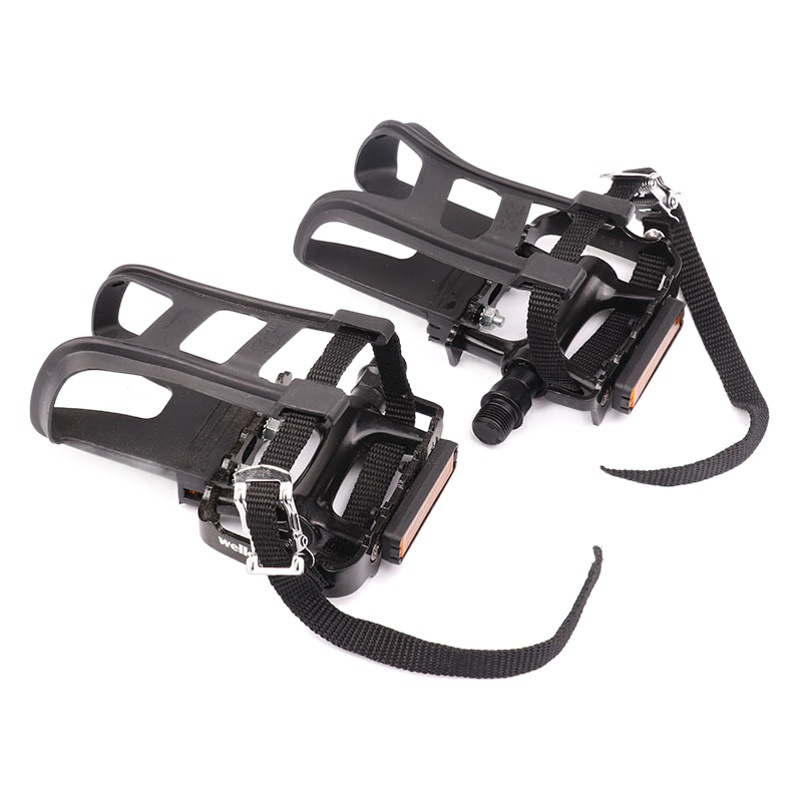 WELLGO Vig M248 dog mouth pedal bicycle dead flying dog mouth sleeve belt board road bike pedal