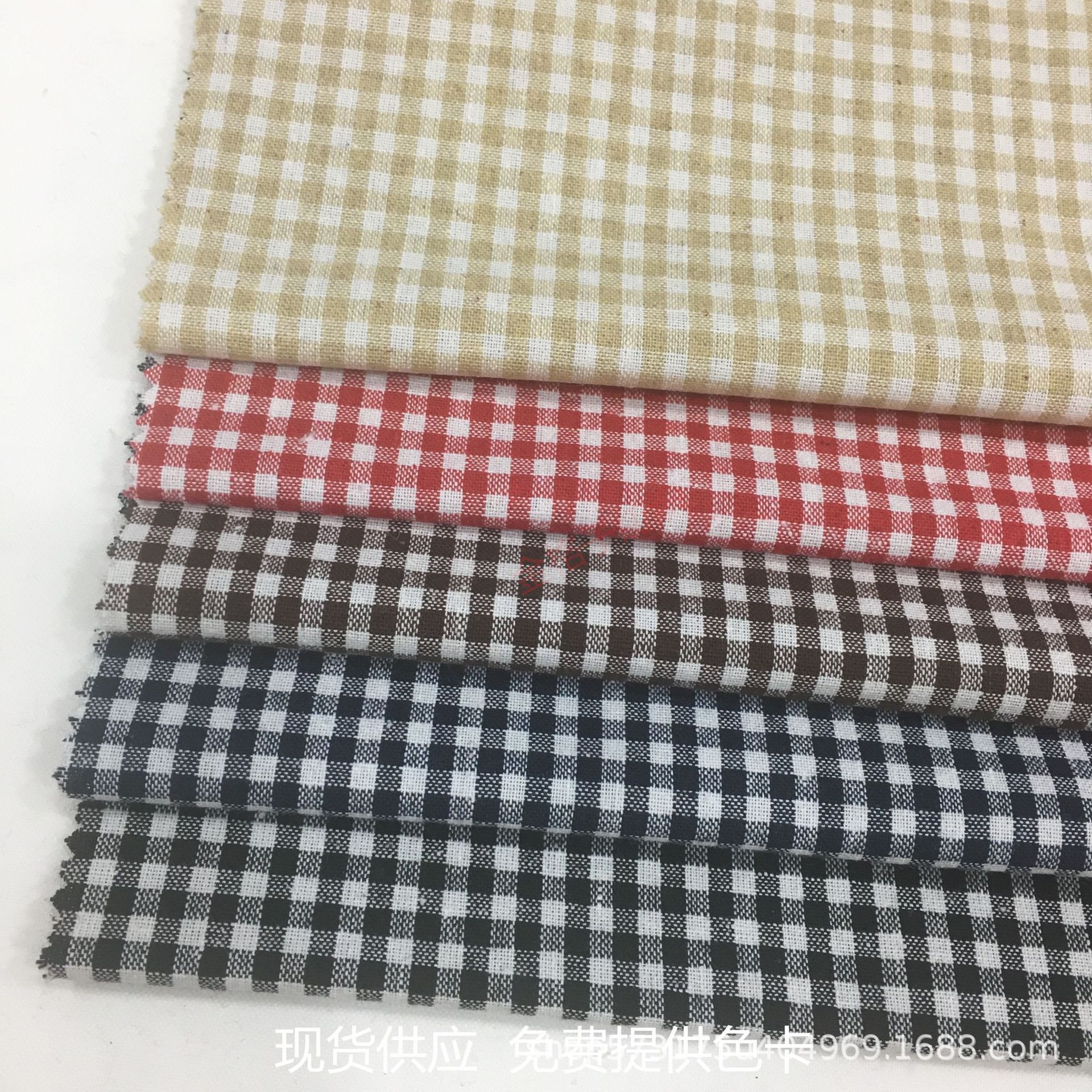 in stock Supply Polyester Linen Yarn-dyed Pig 4mm Chaoyang Pig Shirt Cloth Pastoral DIY Home Cloth