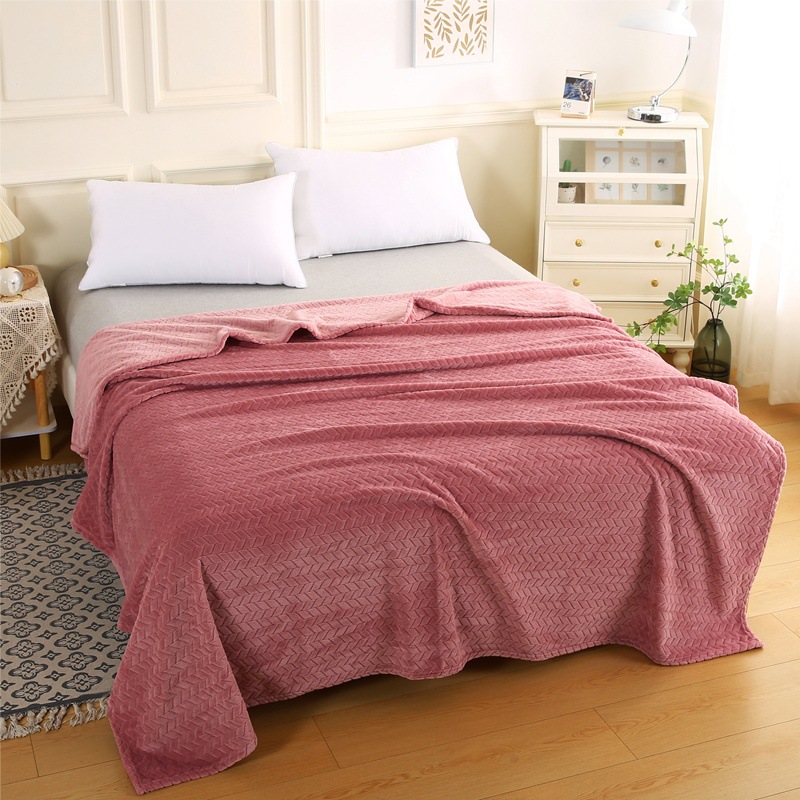 Picture of Coral fleece blanket flannel blanket air conditioning blanket thickened nap blanket gift blanket summer air conditioning blanket wholesale