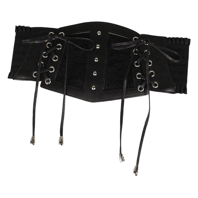 Lace Belt Women's Wide Elastic Waist Decoration All-match Dress Shirt Lolita Strap Waist Seal