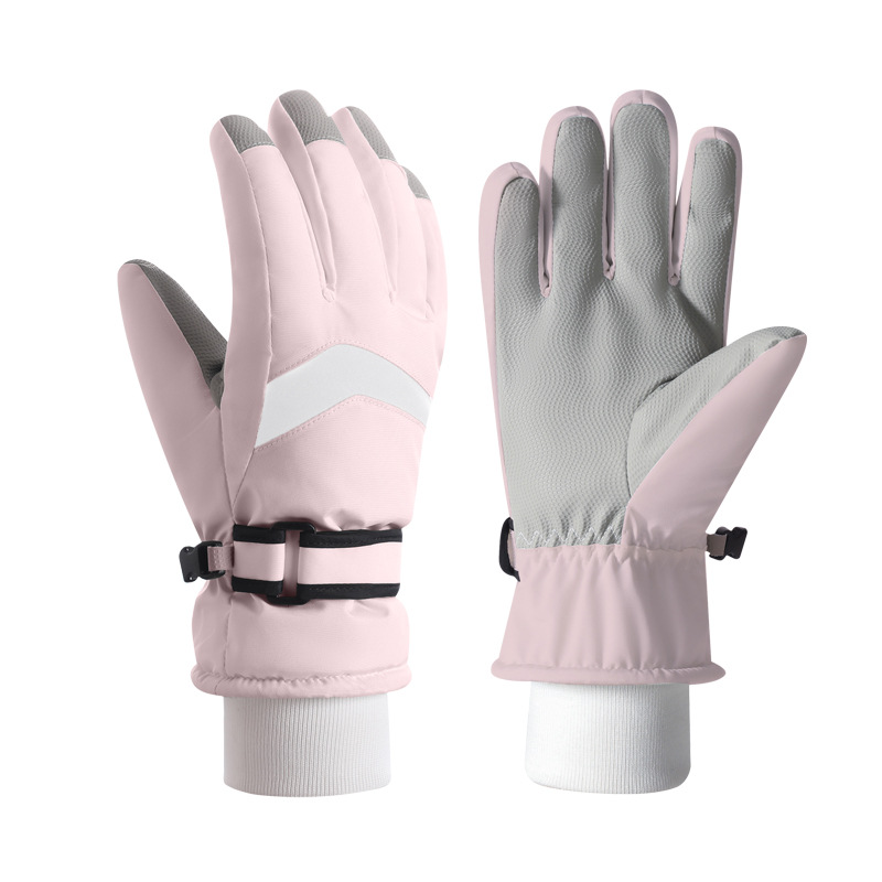Picture of Adult Ski Gloves with Velvet Lining for Warmth, New Winter Cycling Outdoor Touch Screen Gloves for Men and Women, Factory Direct Sale