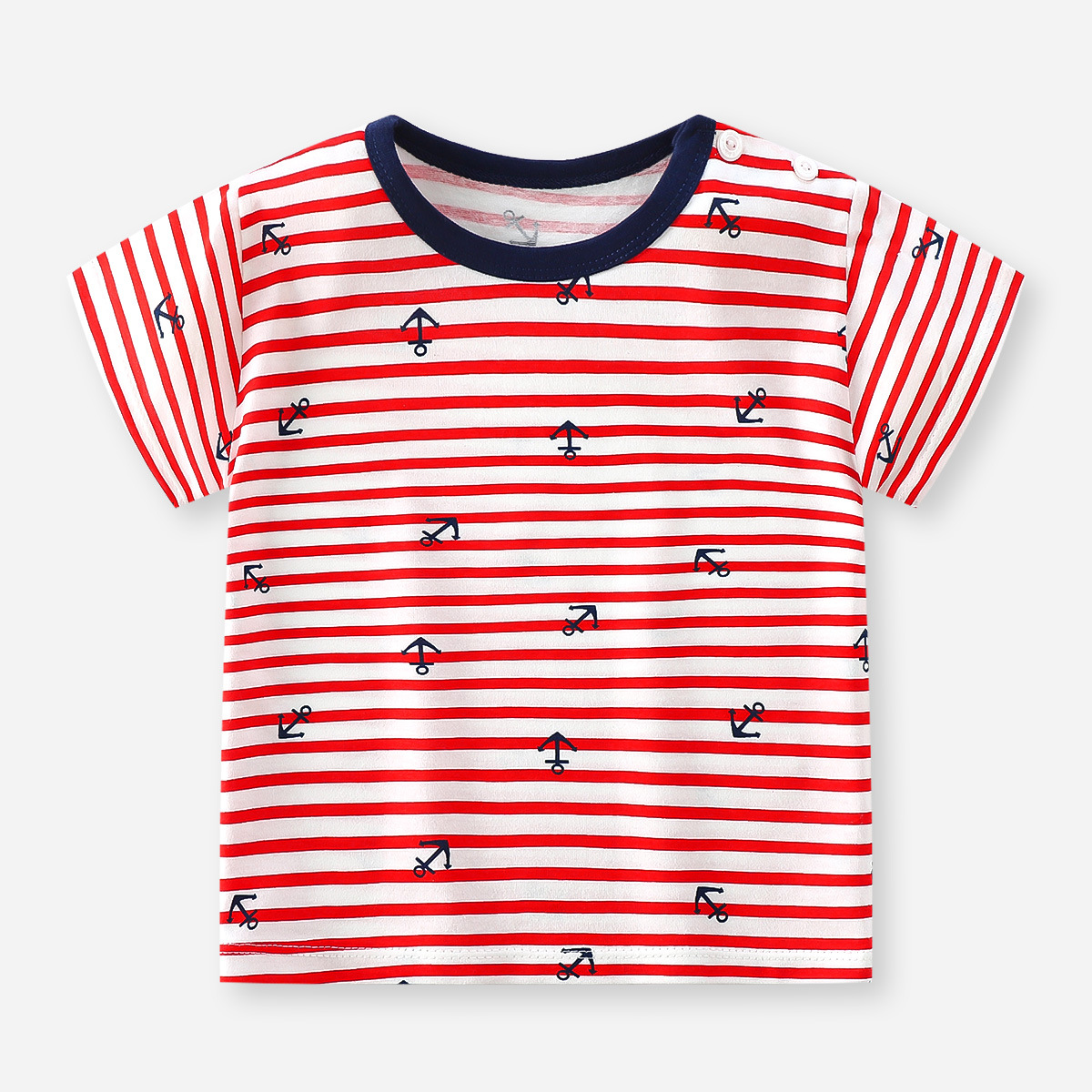Picture of Children's Short-sleeved T-shirt Cotton New Children's Summer Baby Clothes Boys' Thin Girls' Top Summer Children's Clothing