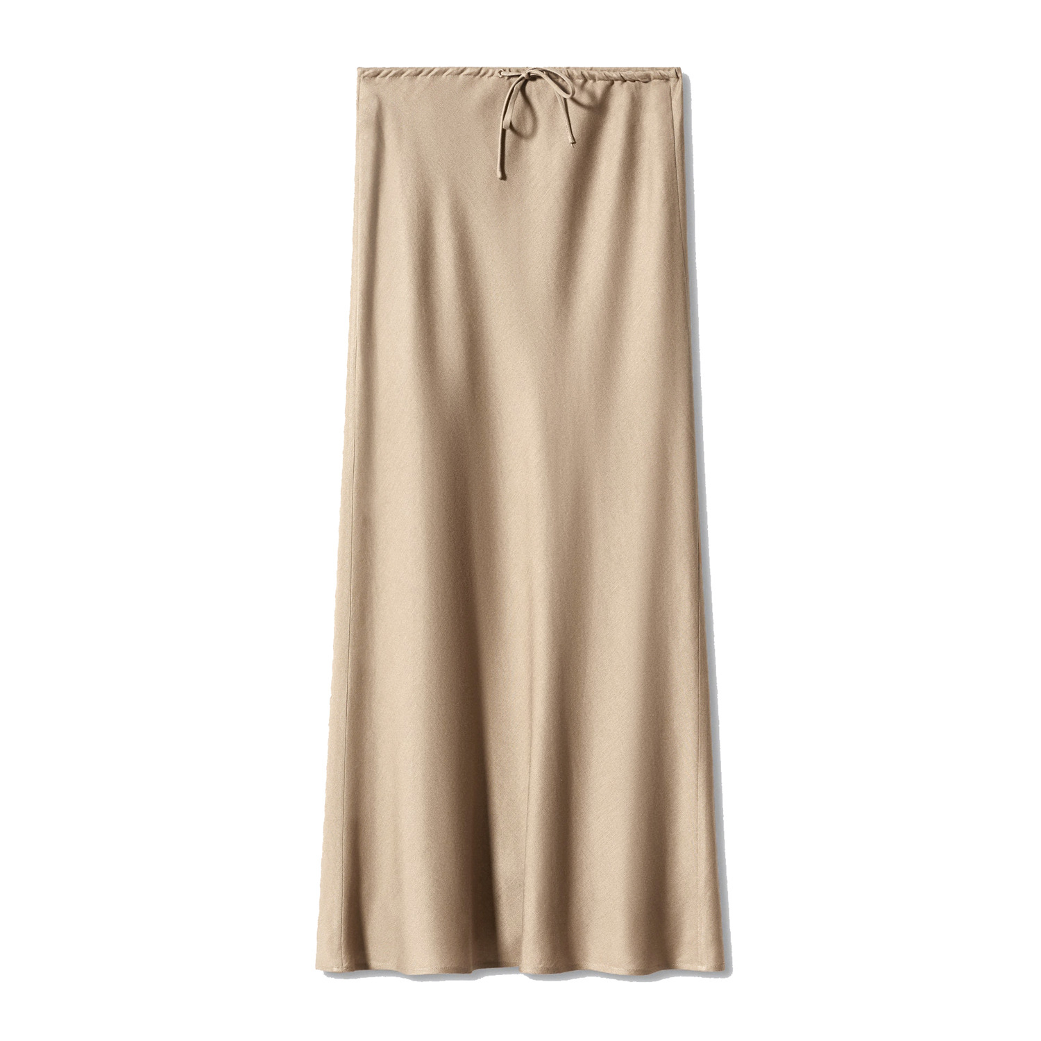 Picture of 2024 Amazon high quality satin long skirt high waist drawstring lace-up solid color skirt female cross-border women's clothing in stock