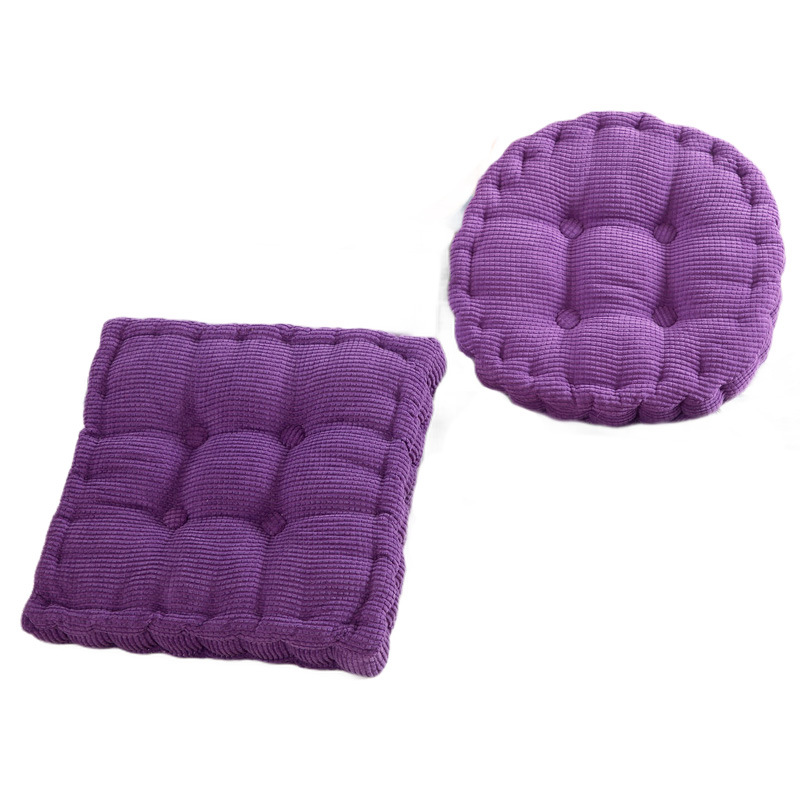Picture of Manufacturer Wholesale Solid Color Corduroy Corn Kernel Cushions Japanese Square Round Chair Cushions Student Chair Cushions Futon