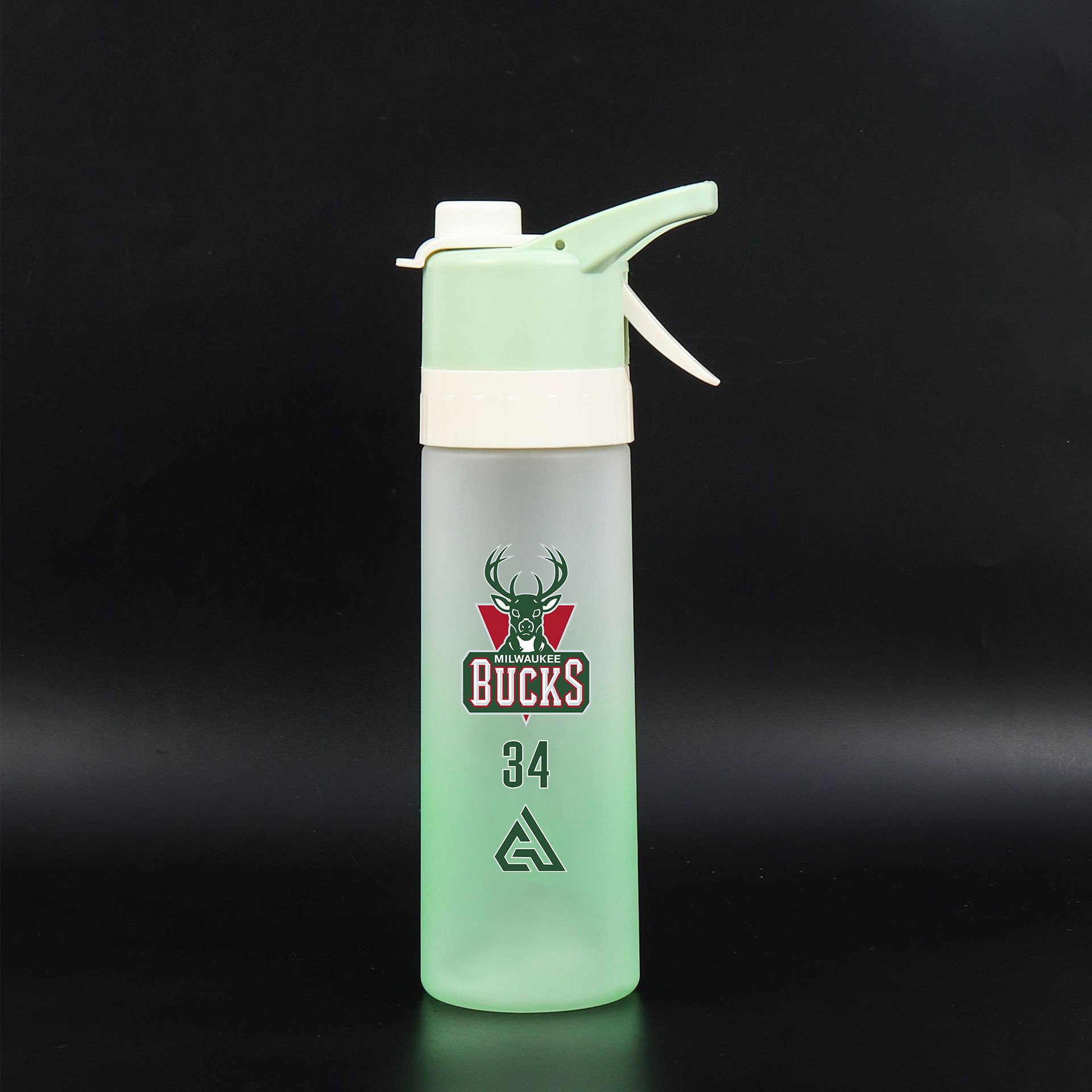 Spray Water Cup Star Sports Water Supplementing Cooling Portable Sports Outdoor Summer Student Military Training Cup Fashion