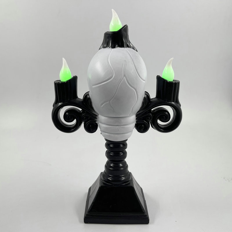 Picture of Halloween candle lamp candle lamp skull lamp ghost hand lamp creative decoration luminous three candles Ghost Head street lamp