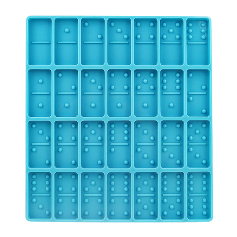 Picture of DIY crystal drop mold domino silicone mold mirror Pai Gow domino silicone resin mold