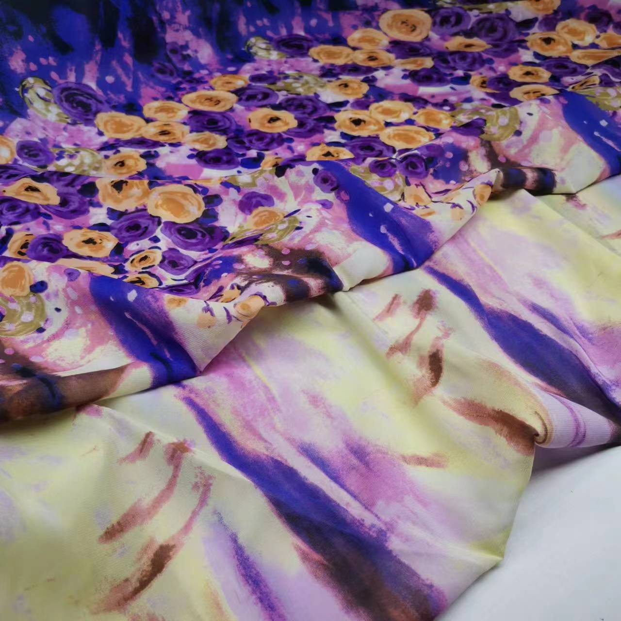 Press Positioning Sale 125cm Stretch Mulberry Silk Georgette Fabric 8mm Narrow Fashion Silk Fabric