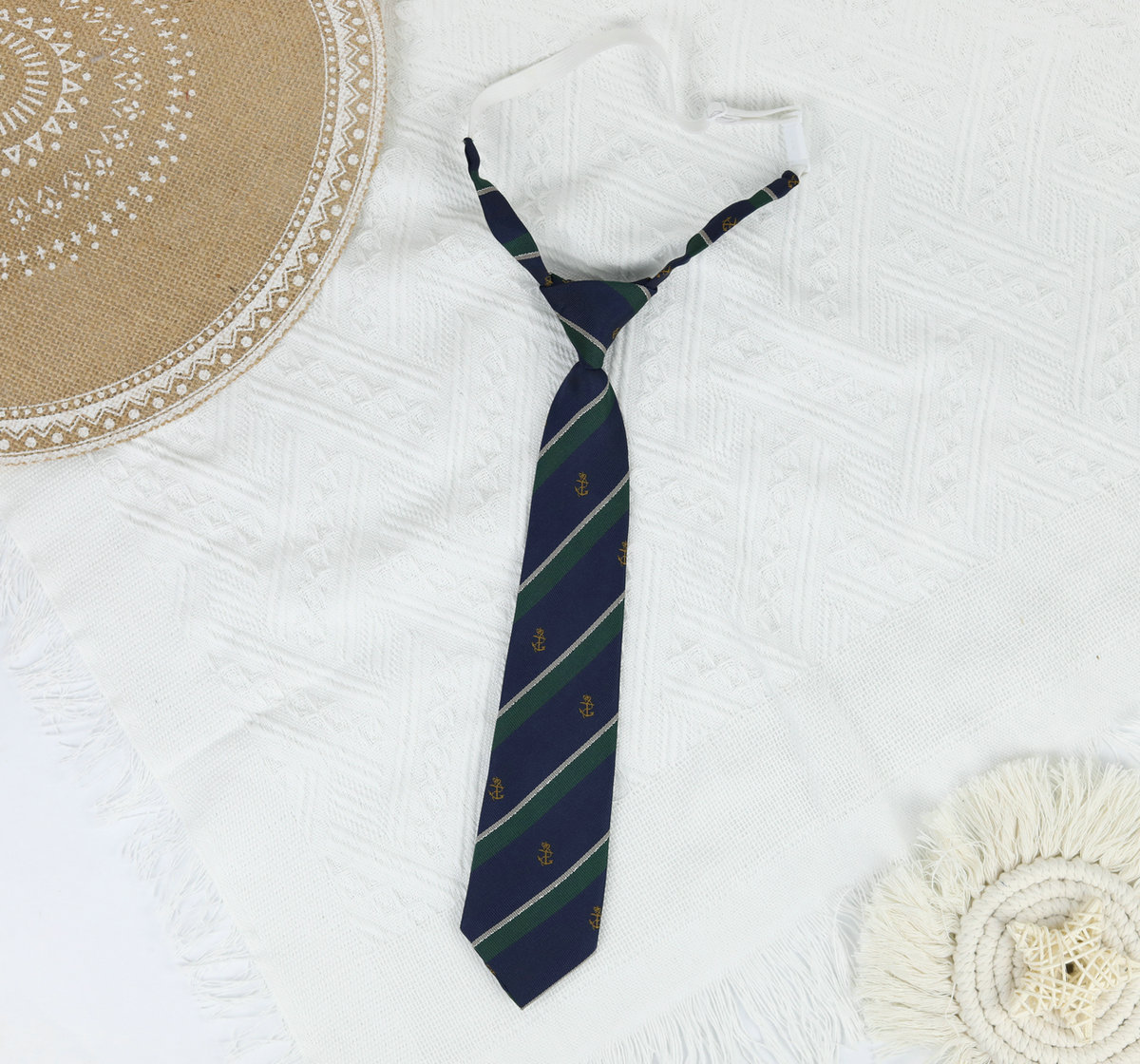 Picture of Jk Japanese Style Uniform Leather-band Free Tie Men's Bow Tie Women's All-match School Style Daily Striped Simple School Uniform