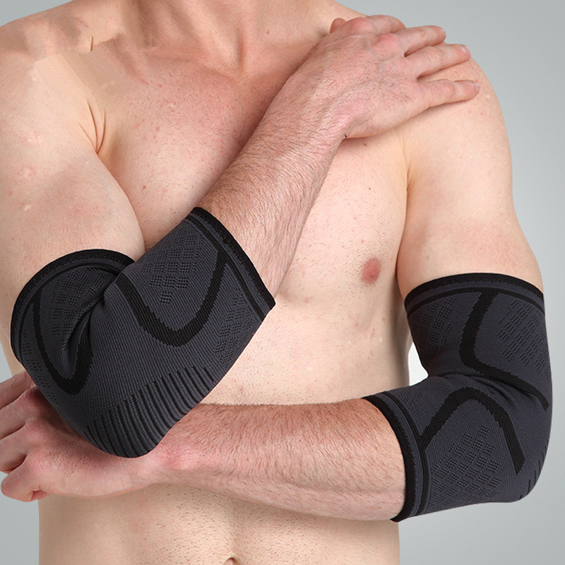 Picture of Outdoor sports elbow pads lengthened breathable nylon warm pressurized non-slip basketball running fitness sports elbow pads