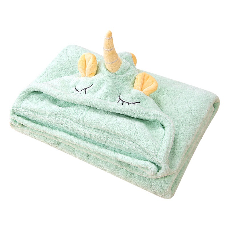 Baby bath towel bathrobe absorbent quick-drying baby newborn baby bath towel children's cape bath towel with hat