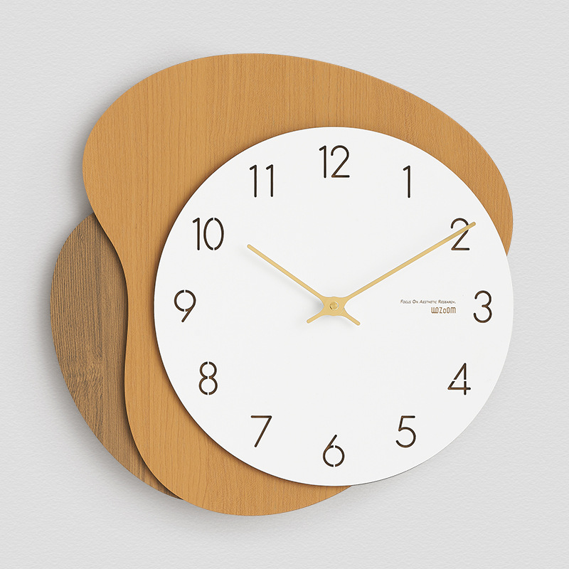 Picture of Wozoom No Punching Home Fashion Clock Modern Simple Popular Clock Living Room Creative Accessible Luxury Wall Clock