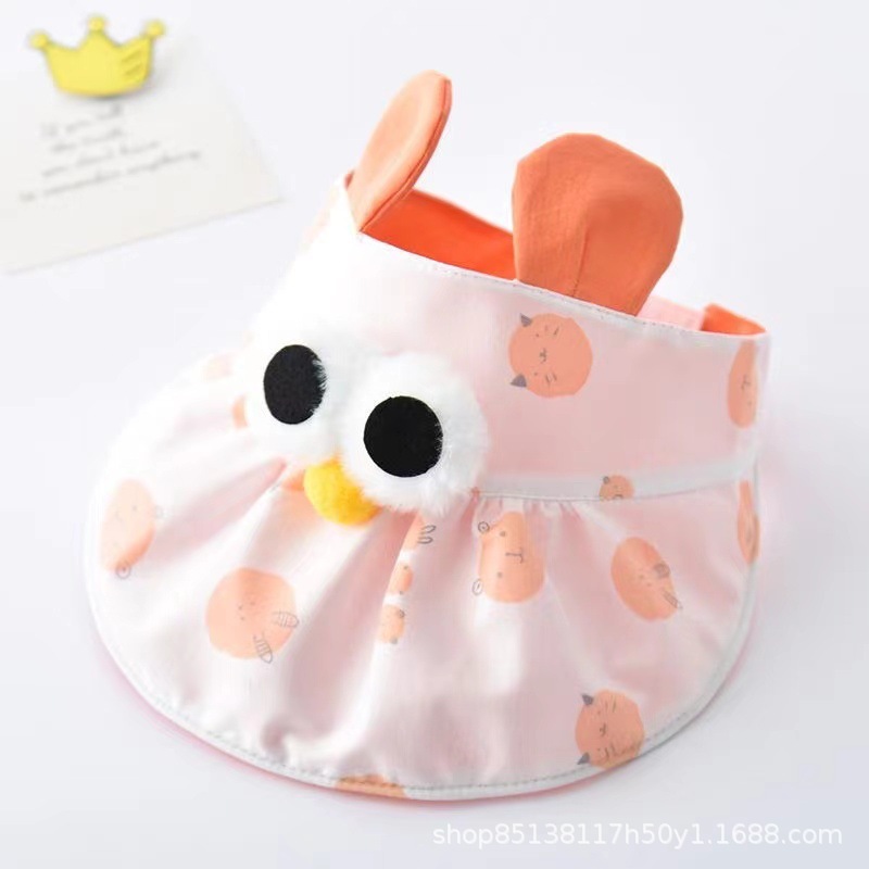 Picture of Baby hat summer thin sun hat cute super cute baby sun protection sun hat empty top hat men and women baby hat
