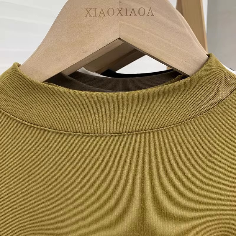 Picture of Autumn/winter 2024 semi-high collar base shirt women's long-sleeved T-shirt solid color temperament Joker inner top shaking voice direct supply