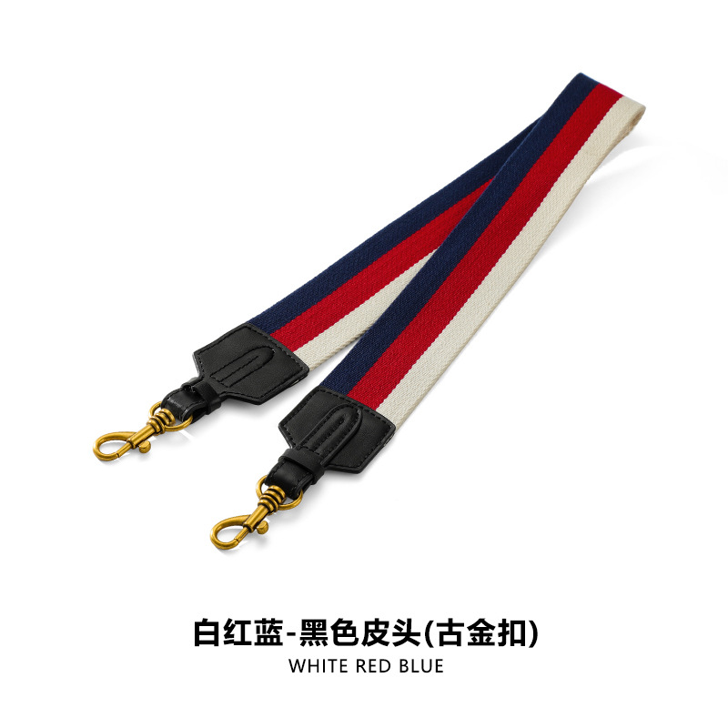 Picture of F-91 Suitable for Bag Crossbody Strap Colorful Easy-to-Rap Contrast Canvas Bag Strap Widened Non-adjustable Shoulder Strap
