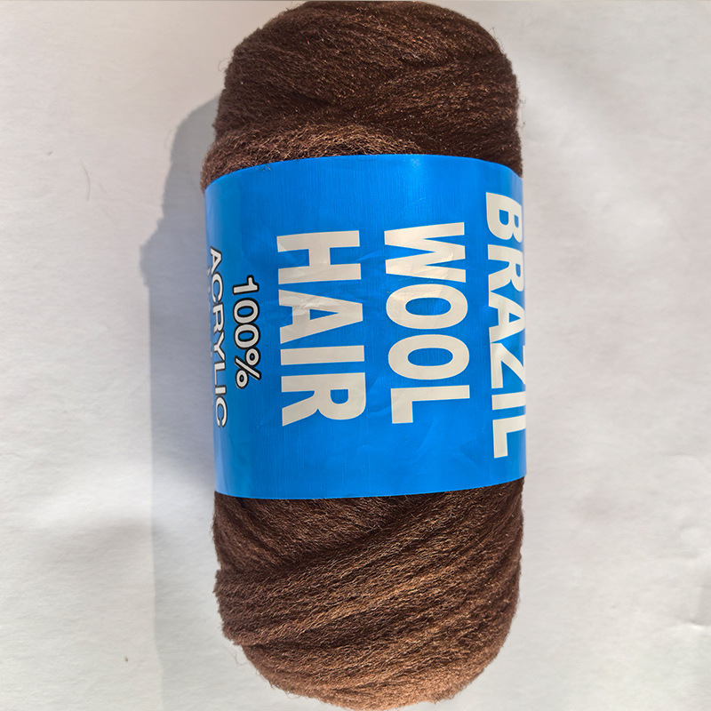 Picture of Brazil wool hair African Wig Line Dirty Braid Hair Silk Dirty Braid Silk Large Braid Super Light Hair Silk