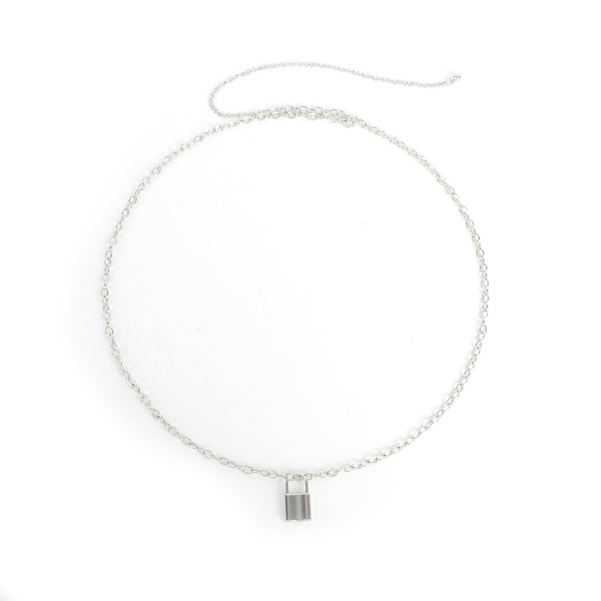 Picture of Fashionable Design Metal Lock Waist Chain for Women, Personalized Simple Retro Hip-Hop Style Sexy Sexy Belt Waist Ornament