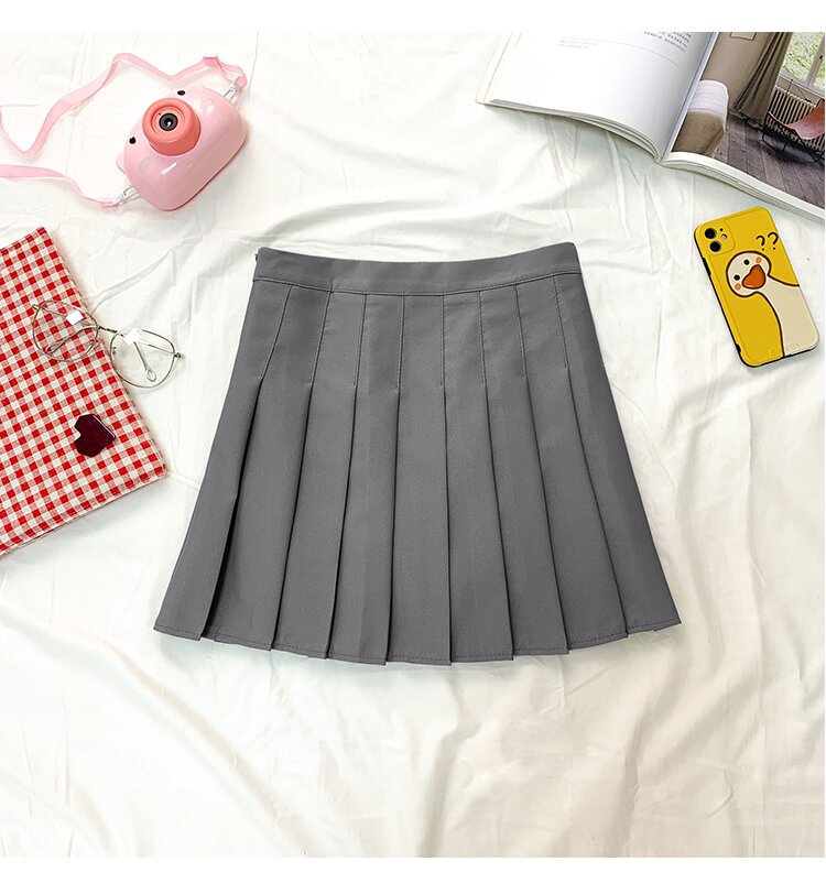 Picture of Factory Outlet Amazon Foreign Trade Safety Pants Zipper Pleated Skirt JK Uniform Skirt Women Skirt Summer Skirt