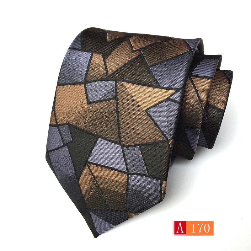 Picture of Source manufacturers polyester jacquard material men's tie big flower spike fashion tie in stock wholesale