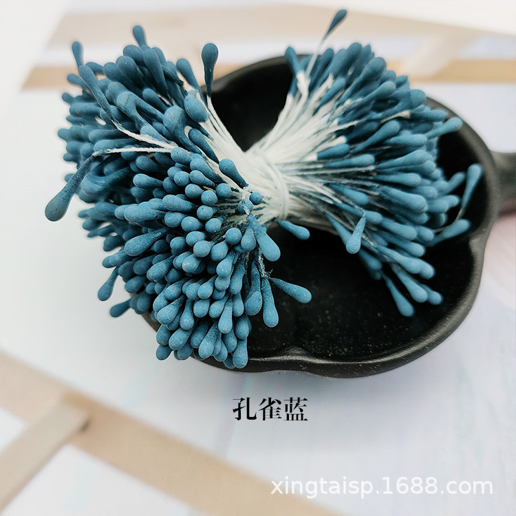Picture of Wholesale Korean Style Handmade DIY Hair Accessories High Simulation Flower Stamens Material 2mm Matte Round Match Head Flower Heart Flower Stamens